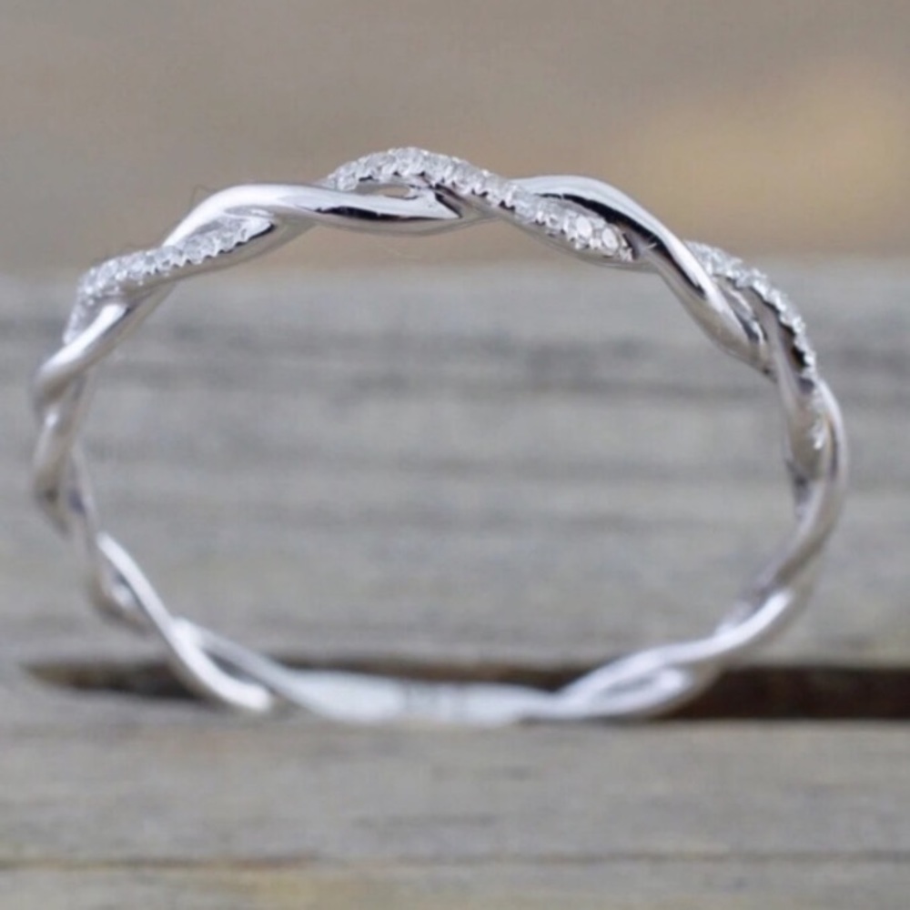NWOT sterling silver twist ring - Picture 4 of 4